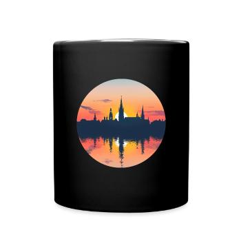 Ligne d’horizon de Remscheid - Mug uni - noir - Devant