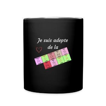 Adepte de la procrastination - Mug uni - noir - Devant