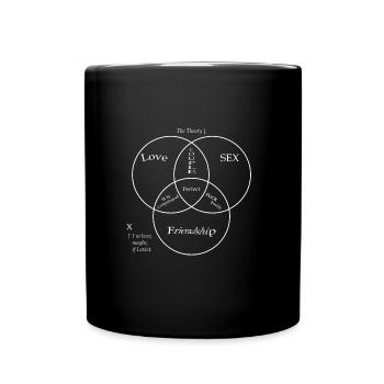 Allein 2 Be - Tasse einfarbig - Schwarz - Vorne