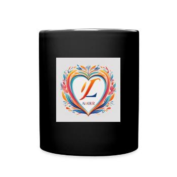 Heartful Fashion: Colorful Clothing Collection - Mug uni - noir - Devant