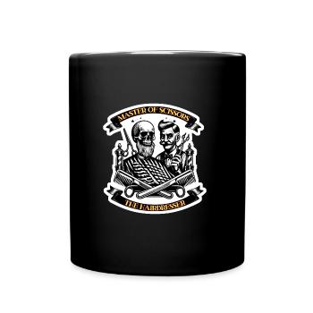 MASTER OF SCISSORS, THE HAIRDRESSER - Mug uni - noir - Devant