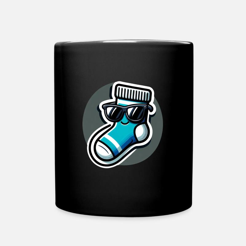 Coolness down to the toes - Full Colour Mug - black