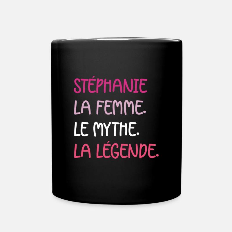 stéphanie - Mug uni - noir