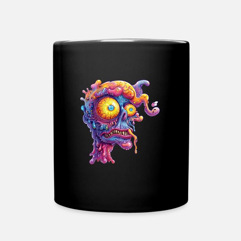 Psychedelisches Monster - Tasse einfarbig - Schwarz