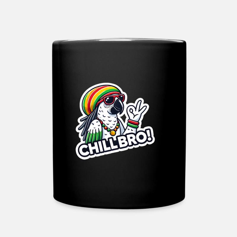 Chill Bro Cool Ambiance de perroquet - Mug uni - noir