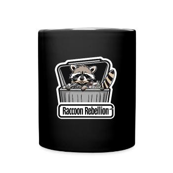 Raccoon Rebellion - Full Colour Mug - black - Front