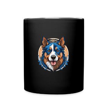 Bouvier australien - Mug uni - noir - Devant