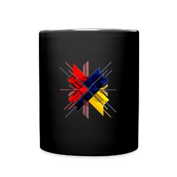 logo - Tasse einfarbig - Schwarz - Vorne