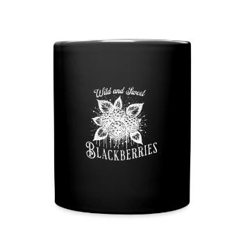 Mûre sauvage - Mug uni - noir - Devant