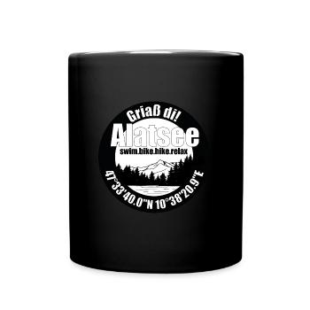 Der Alat See - Tasse einfarbig - Schwarz - Vorne