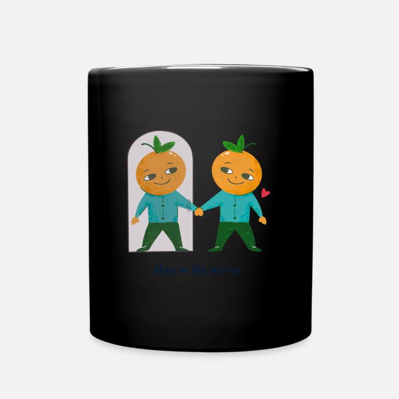 Man in the Mirror - Tasse einfarbig - Schwarz