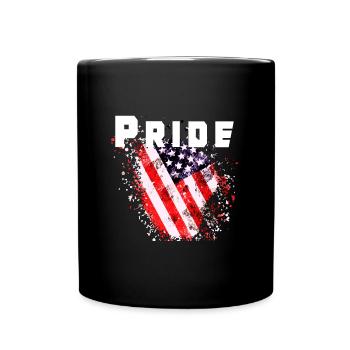 American Pride - Tasse einfarbig - Schwarz - Vorne