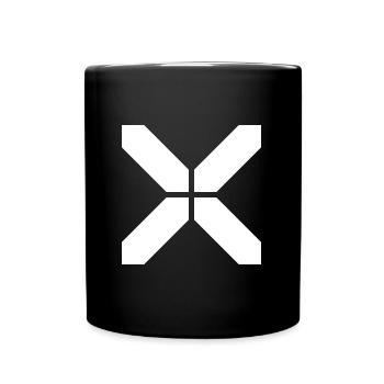 x geometric symbol - Full Colour Mug - black - Front