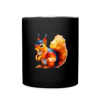 Rapide et rusé, comme un écureuil - Mug uni - noir - Devant