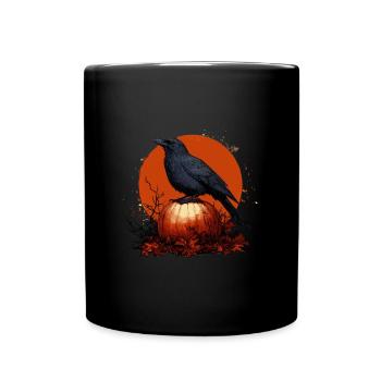 Düster detaliertes Shirt Design - Tasse einfarbig - Schwarz - Vorne