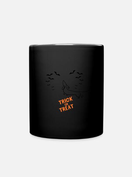 Helloween Trick or Treat - Tasse einfarbig - Schwarz