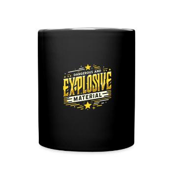 Explosive - Tasse einfarbig - Schwarz - Vorne