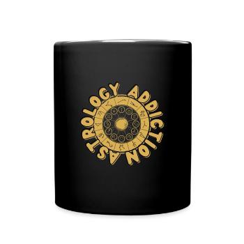 Astrology Addiction - Roue Mystique des Signes - Mug uni - noir - Devant