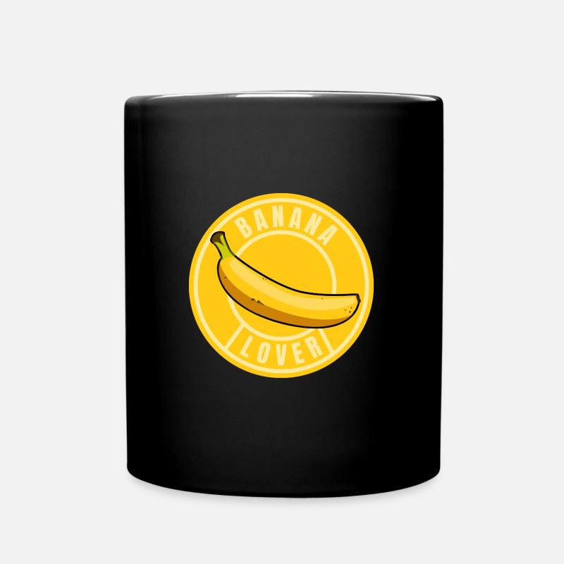 Amateur de bananes - Mug uni - noir