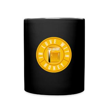 In love with Honey (Honey) - Full Colour Mug - black - Front