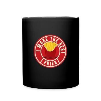 I make the best Fries (Pommes) - Full Colour Mug - black - Front