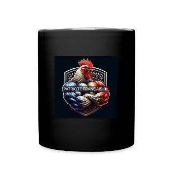 Patriote français - Mug uni - noir - Devant