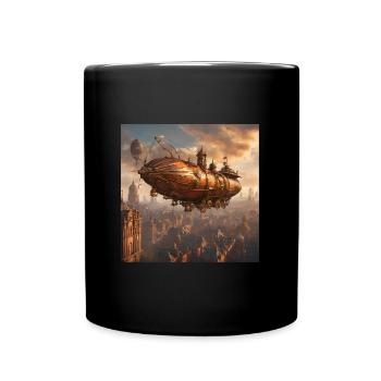 A Steampunk Octopus Power - Full Colour Mug - black - Front