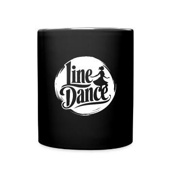 Love Line Dance Western Girl danse - Mug uni - noir - Devant
