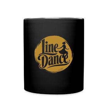 Love Line Dance Western Girl danse - Mug uni - noir - Devant