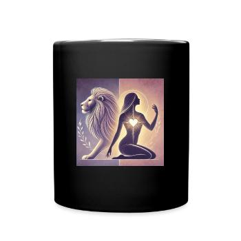 Courage Dear Heart - Full Colour Mug - black - Front