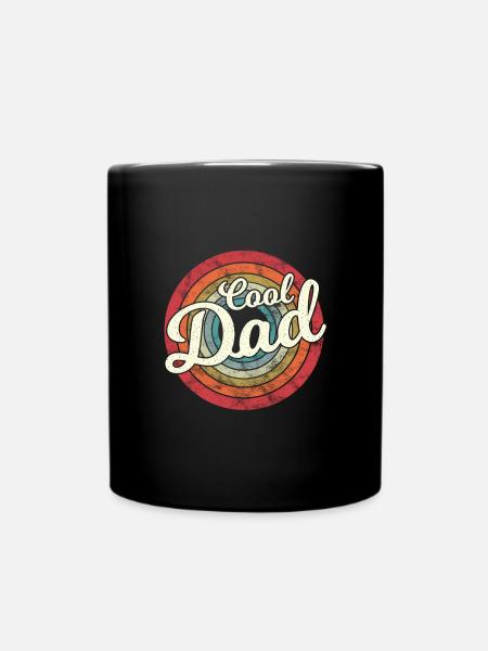 Cool Dad Best Dad Of Son Daughter For Father's Day - Full Colour Mug - black