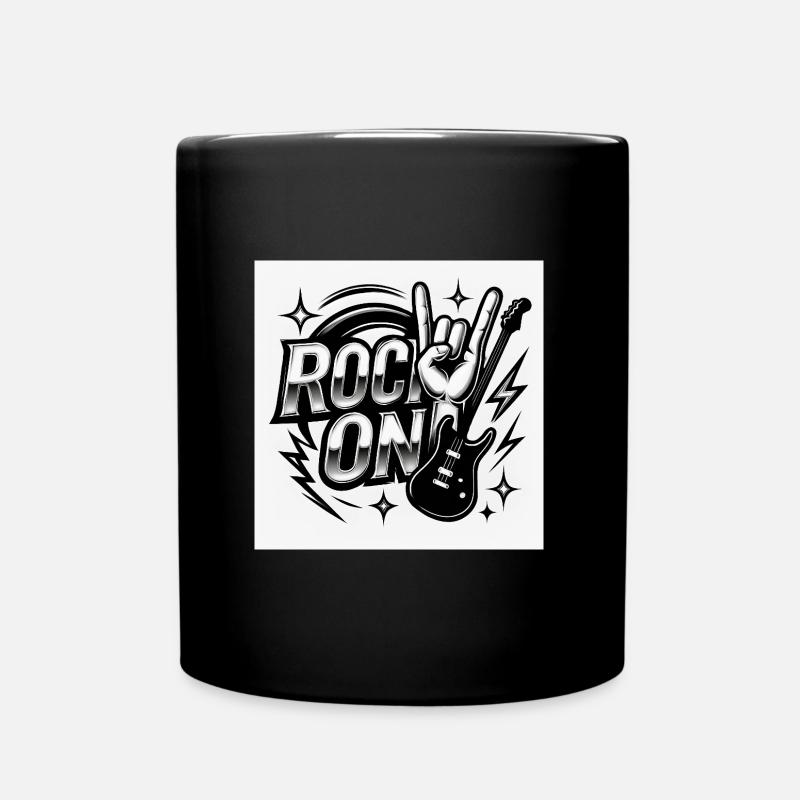 Bild des Felsens - Tasse einfarbig - Schwarz