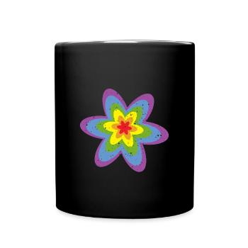 LGBTQ Blume Gay Pride LGBT Awareness Ally Vintage - Tasse einfarbig - Schwarz - Vorne