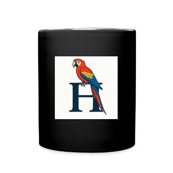 Produkte mit honduras H-Design sein Symbol - Tasse einfarbig - Schwarz - Vorne