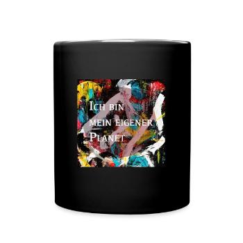 Je suis ma propre planète - Mug uni - noir - Devant