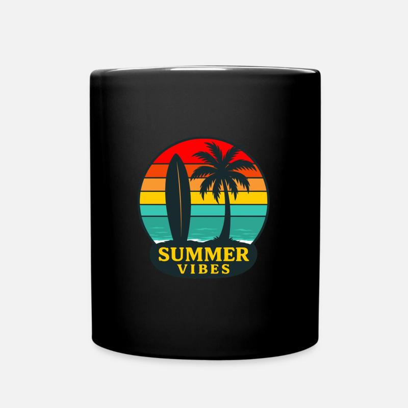 Summervibes - Tasse einfarbig - Schwarz