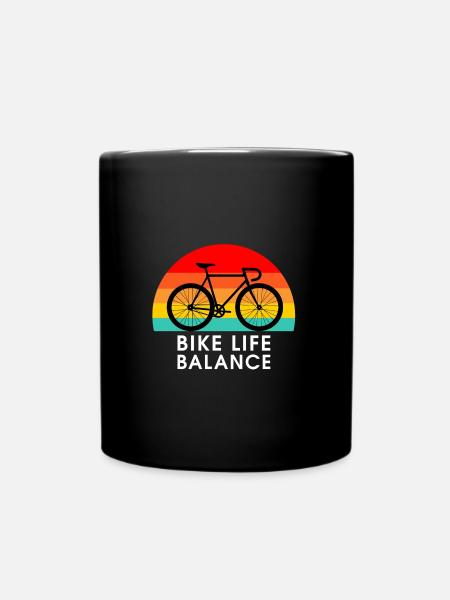 Bike Life Balance - Full Colour Mug - black