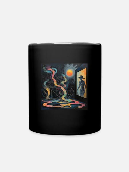 Self-sabotage – dancing in one's own labyrinth - Full Colour Mug - black