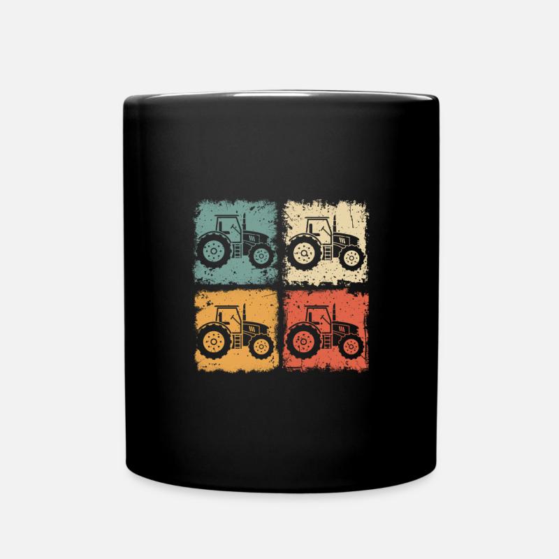Conduite de tracteur pour la ferme agricole - Mug uni - noir