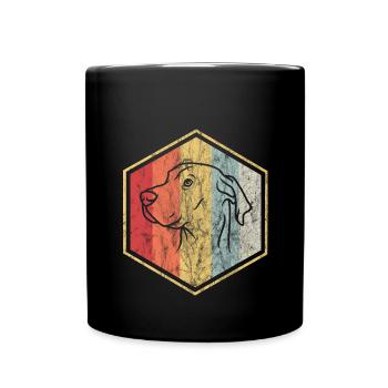 Labrador - Tasse einfarbig - Schwarz - Vorne