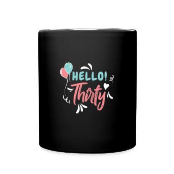 30th birthday - Full Colour Mug - black - Front