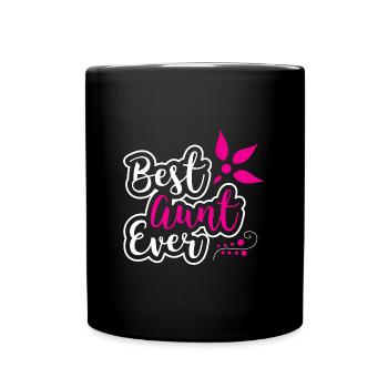 Tante beste Tante überhaupt Geburtstagsgeschenk - Tasse einfarbig - Schwarz - Vorne