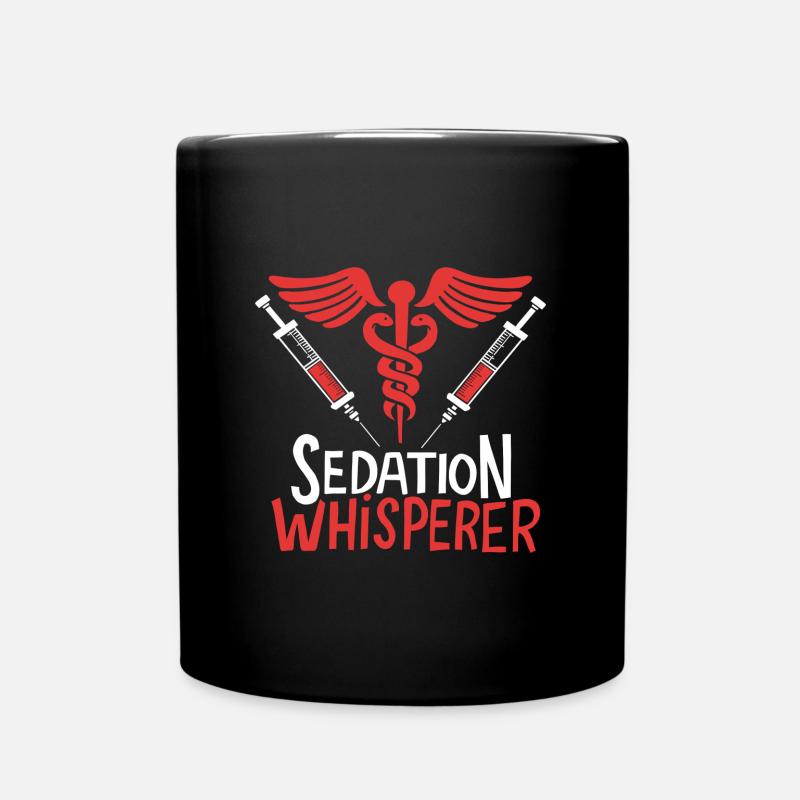 Sédation Whisperer Anesthesiologist Anesthesia - Mug uni - noir