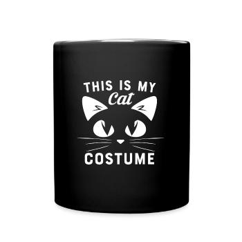 Ceci est mon costume de chat de carnaval - Mug uni - noir - Devant