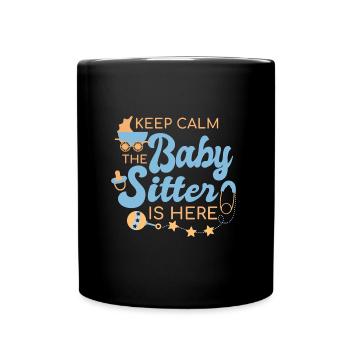 Cadeau pour la nounou - Mug uni - noir - Devant