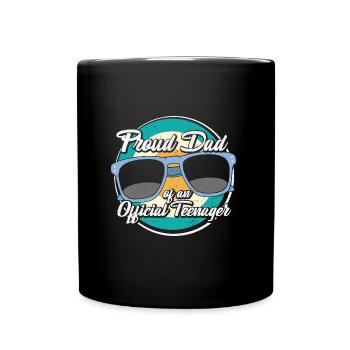 Fier papa d’un adolescent officiel - Mug uni - noir - Devant