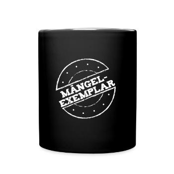 Mängelexemplar - Ironie - nobody is perfect - Tasse einfarbig - Schwarz - Vorne