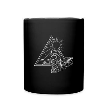 HOLIDAYMAKERS BEACH HOLIDAYS PALM TREES SUN HOLIDAY TRAVEL - Full Colour Mug - black - Front