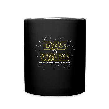 JGA Junggesellenabschied Das wars Bräutigam Mann - Tasse einfarbig - Schwarz - Vorne