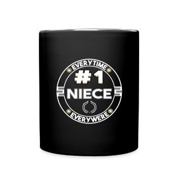 Niece number one - the best niece t-shirt - Full Colour Mug - black - Front